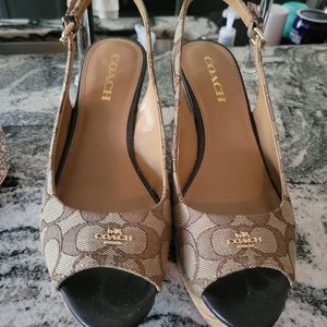 Coach Signature Snapback Sandals